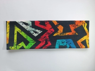 Dvojitá oboustranná čelenka "Grafitová energie" vel. 54-58cm