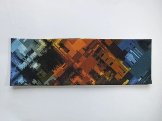 Dvojitá oboustranná čelenka "Bronzový rytmus" vel. 54-58cm